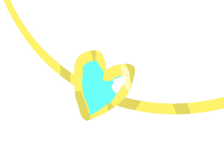 Herzanhänger einer Kette