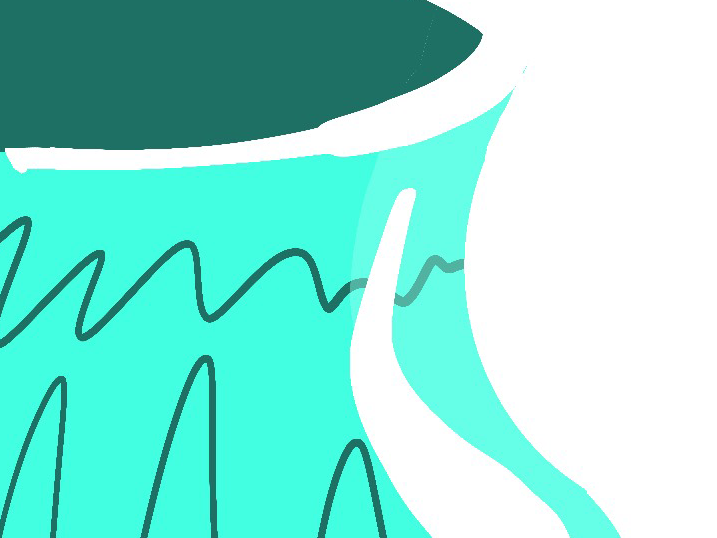 Sie schimmert durchscheinend